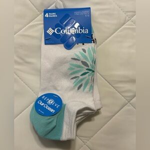 NWT Columbia no show women’s socks 4 pack